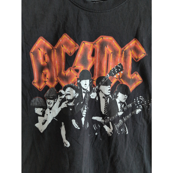 AC/DC Band Official Merchandise Front/ Back Graphic T-shirt size M Artsy Black - Picture 2 of 7